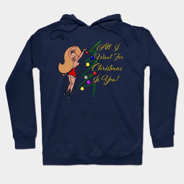 All I want for Christmas Hoodie by ART by RAP